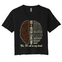 Multiple Sclerosis Yes It's All In My Head Brain Circuit Crop Top