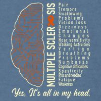 Multiple Sclerosis Yes It's All In My Head Brain Circuit Garment-Dyed Sweatshirt