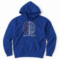 Multiple Sclerosis Yes It's All In My Head Brain Circuit Hoodie