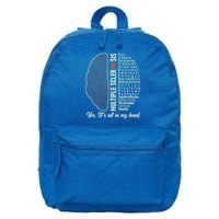 Multiple Sclerosis Yes It's All In My Head Brain Circuit 16 in Basic Backpack
