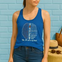 Multiple Sclerosis Yes It's All In My Head Brain Circuit Womens Tank Top