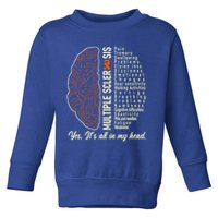Multiple Sclerosis Yes It's All In My Head Brain Circuit Toddler Sweatshirt