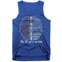 Multiple Sclerosis Yes It's All In My Head Brain Circuit Tank Top