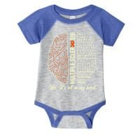 Multiple Sclerosis Yes It's All In My Head Brain Circuit Infant Baby Jersey Bodysuit