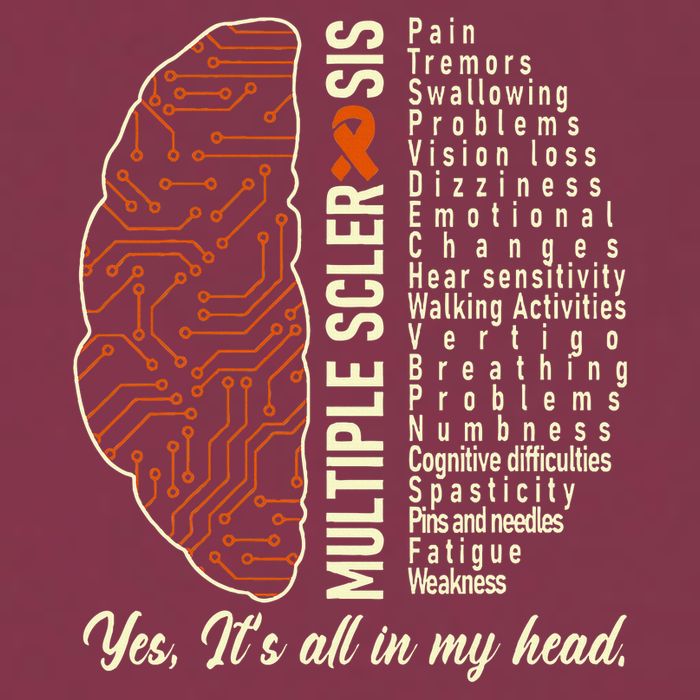 Multiple Sclerosis Yes It's All In My Head Brain Circuit 16oz Travel Tumbler