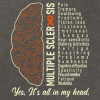 Multiple Sclerosis Yes It's All In My Head Brain Circuit Cotton Canvas Backpack