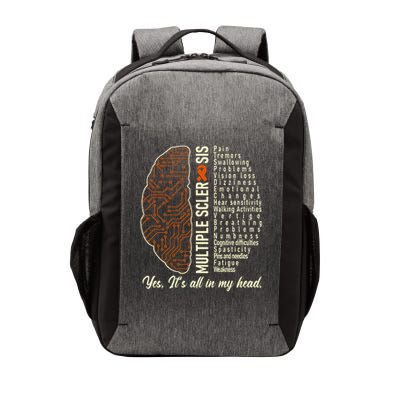 Multiple Sclerosis Yes It's All In My Head Brain Circuit Vector Backpack