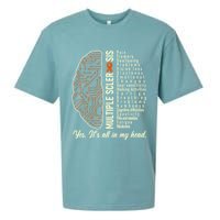 Multiple Sclerosis Yes It's All In My Head Brain Circuit Sueded Cloud Jersey T-Shirt