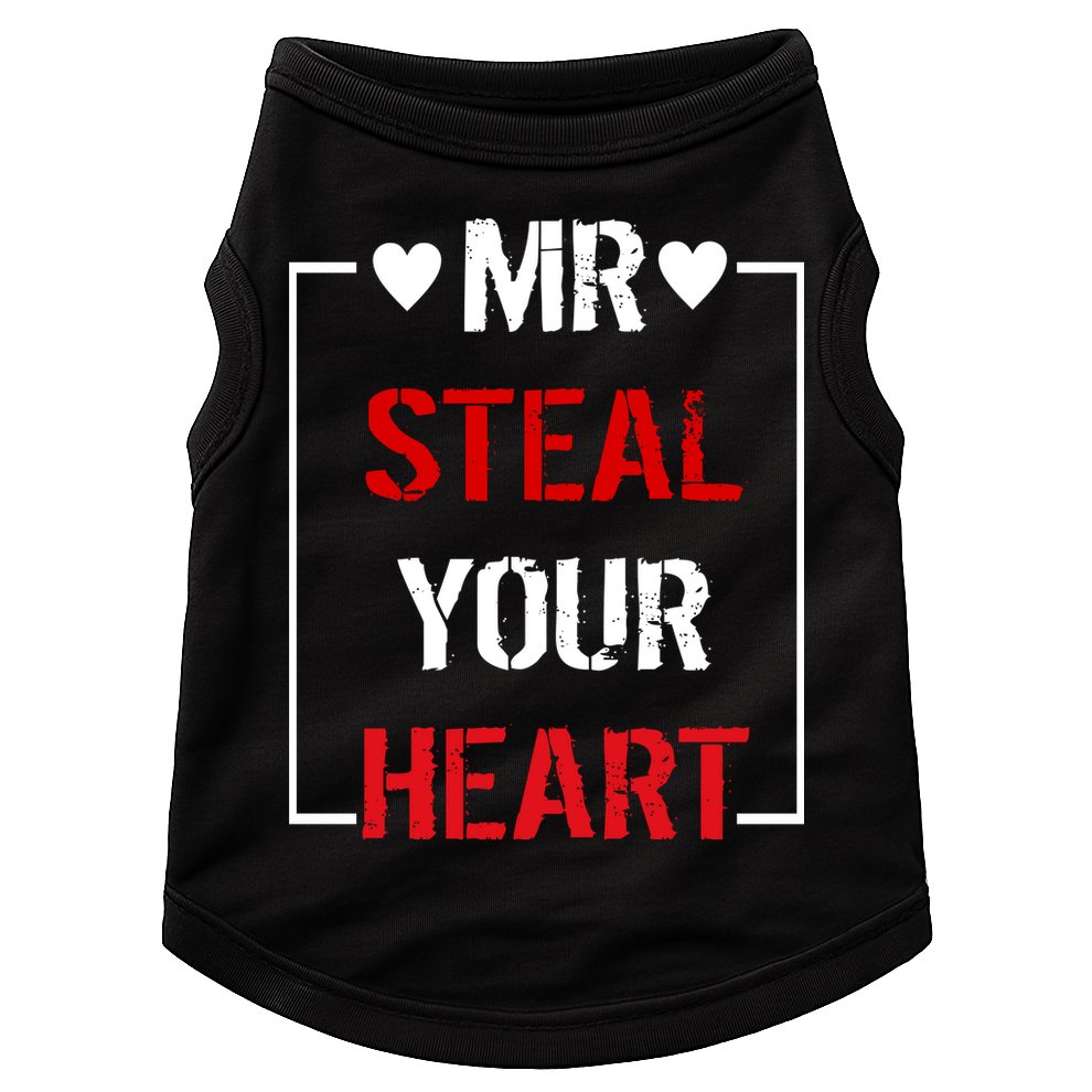 Mr. Steal Your Heart Valentines Day Doggie Tank