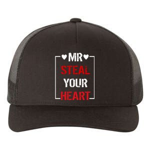 Mr. Steal Your Heart Valentines Day Yupoong Adult 5-Panel Trucker Hat