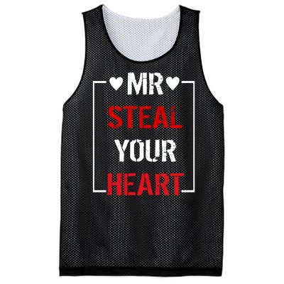 Mr. Steal Your Heart Valentines Day Mesh Reversible Basketball Jersey Tank