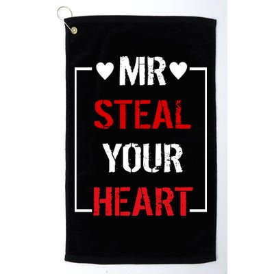 Mr. Steal Your Heart Valentines Day Golf Towel