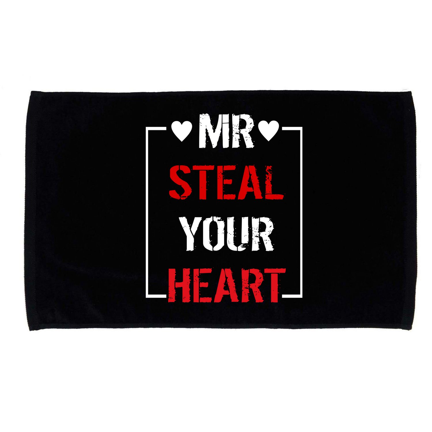 Mr. Steal Your Heart Valentines Day Microfiber Hand Towel
