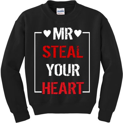 Mr. Steal Your Heart Valentines Day Kids Sweatshirt