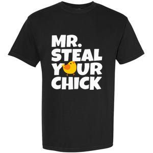 Mr Steal Your Chick Easter Chicken Egg Hunting Garment-Dyed Heavyweight T-Shirt