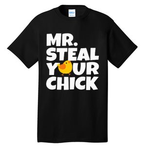 Mr Steal Your Chick Easter Chicken Egg Hunting Tall T-Shirt