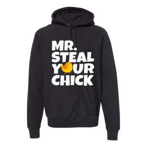 Mr Steal Your Chick Easter Chicken Egg Hunting Premium Hoodie