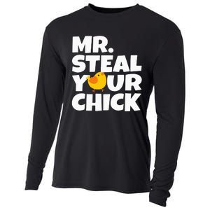 Mr Steal Your Chick Easter Chicken Egg Hunting Cooling Performance Long Sleeve Crew