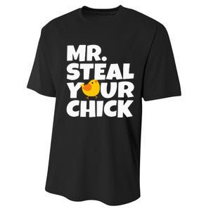 Mr Steal Your Chick Easter Chicken Egg Hunting Performance Sprint T-Shirt