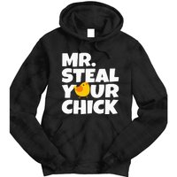 Mr Steal Your Chick Easter Chicken Egg Hunting Tie Dye Hoodie