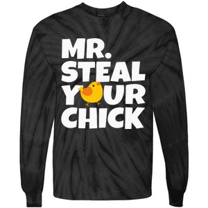 Mr Steal Your Chick Easter Chicken Egg Hunting Tie-Dye Long Sleeve Shirt