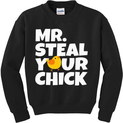 Mr Steal Your Chick Easter Chicken Egg Hunting Kids Sweatshirt