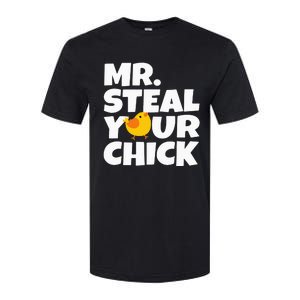 Mr Steal Your Chick Easter Chicken Egg Hunting Softstyle CVC T-Shirt