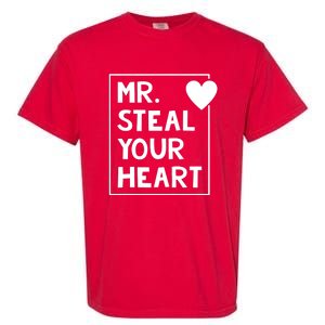 Mr Steal Your Heart Valentines Day Boy Garment-Dyed Heavyweight T-Shirt