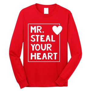 Mr Steal Your Heart Valentines Day Boy Long Sleeve Shirt