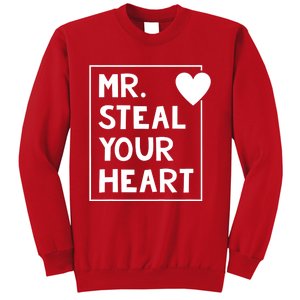 Mr Steal Your Heart Valentines Day Boy Sweatshirt