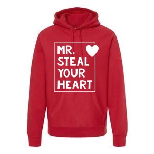 Mr Steal Your Heart Valentines Day Boy Premium Hoodie