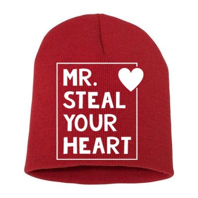 Mr Steal Your Heart Valentines Day Boy Short Acrylic Beanie