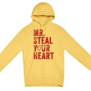 Mr Steal Your Heart Valentines Day Boy Premium Pullover Hoodie