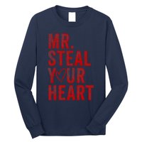 Mr Steal Your Heart Valentines Day Boy Long Sleeve Shirt