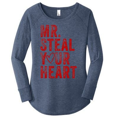 Mr Steal Your Heart Valentines Day Boy Women's Perfect Tri Tunic Long Sleeve Shirt