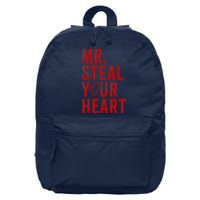 Mr Steal Your Heart Valentines Day Boy 16 in Basic Backpack