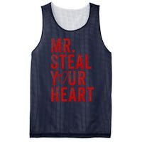 Mr Steal Your Heart Valentines Day Boy Mesh Reversible Basketball Jersey Tank