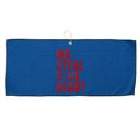 Mr Steal Your Heart Valentines Day Boy Large Microfiber Waffle Golf Towel