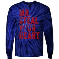 Mr Steal Your Heart Valentines Day Boy Tie-Dye Long Sleeve Shirt