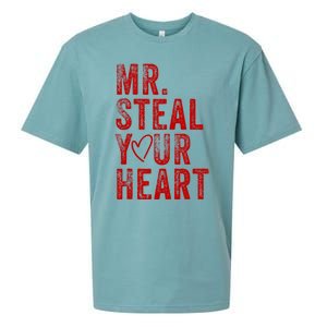 Mr Steal Your Heart Valentines Day Boy Sueded Cloud Jersey T-Shirt