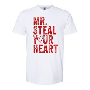 Mr Steal Your Heart Valentines Day Boy Softstyle CVC T-Shirt