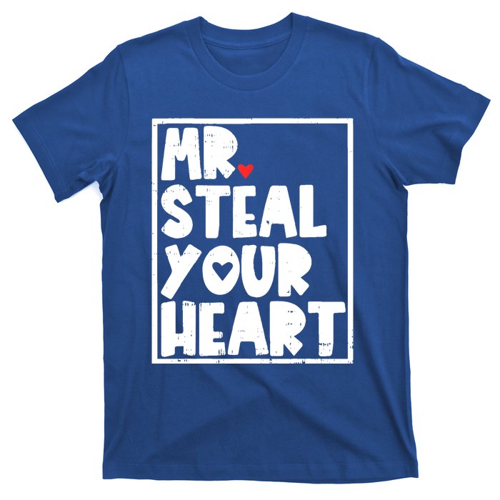 Mr Steal Your Heart Valentines Day Funny Vgiftday Cool Gift T-Shirt