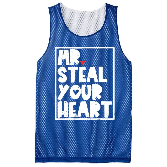 Mr Steal Your Heart Valentines Day Funny Vgiftday Cool Gift Mesh Reversible Basketball Jersey Tank