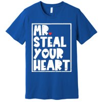 Mr Steal Your Heart Valentines Day Funny Vgiftday Cool Gift Premium T-Shirt