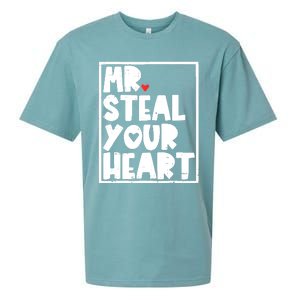 Mr Steal Your Heart Valentines Day Funny Vgiftday Cool Gift Sueded Cloud Jersey T-Shirt