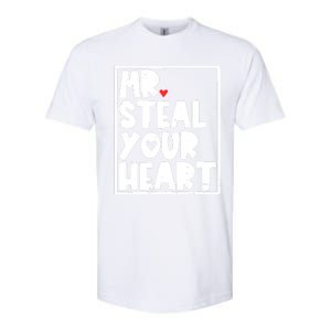 Mr Steal Your Heart Valentines Day Funny Vgiftday Cool Gift Softstyle CVC T-Shirt