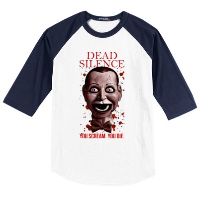 Mary Shaw You Scream You Die Dead Horror Movie Silence You Scream You Baseball Sleeve Shirt