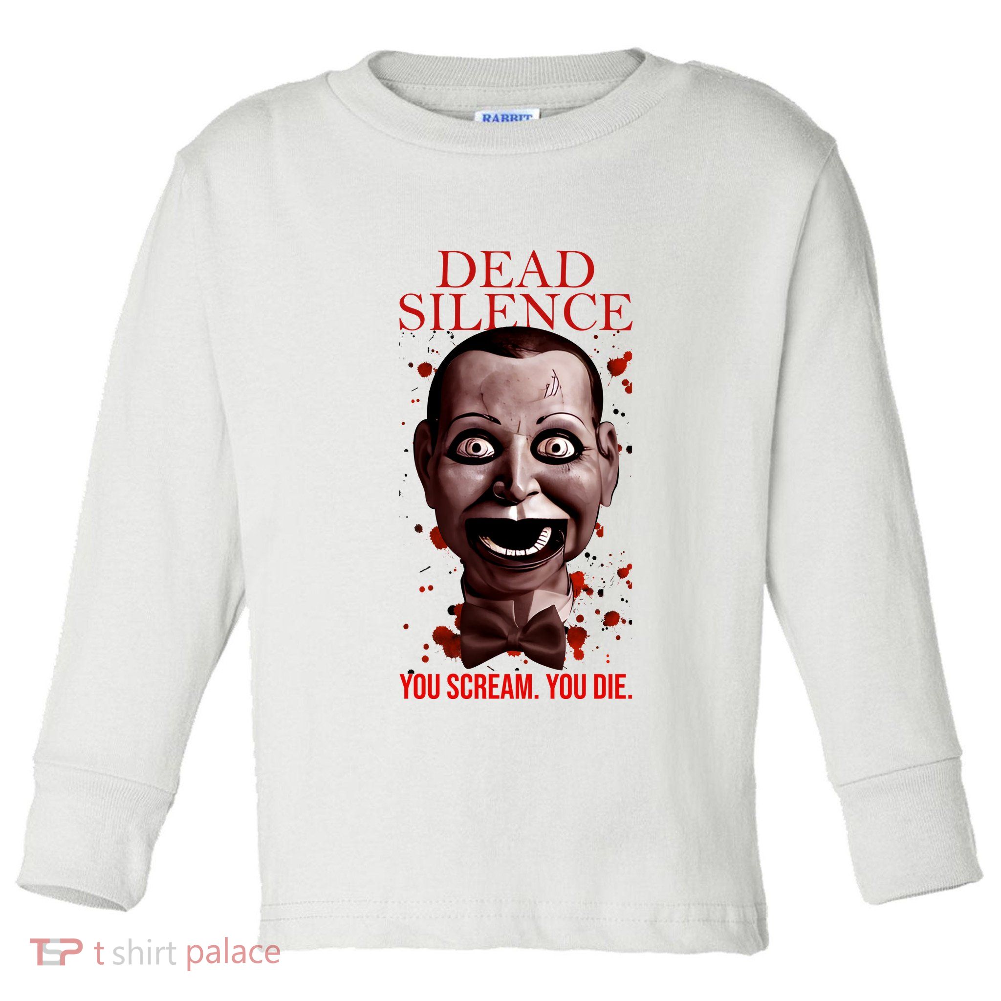 Mary Shaw You Scream You Die Dead Horror Movie Silence You Scream You Toddler Long Sleeve Shirt