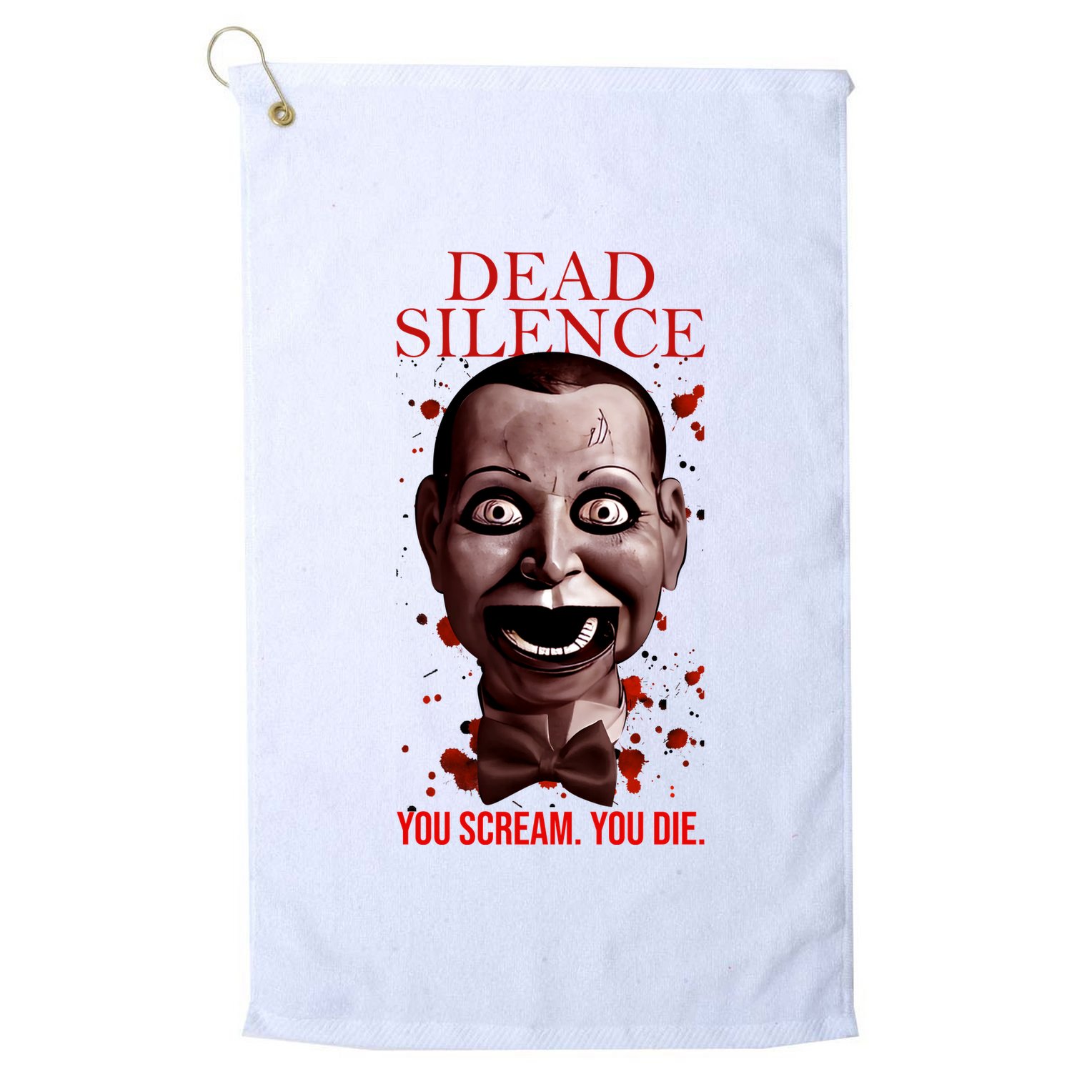 Mary Shaw You Scream You Die Dead Horror Movie Silence You Scream You Golf Towel
