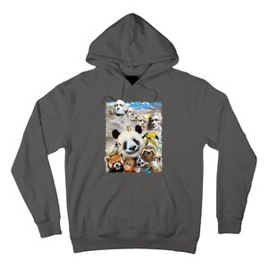 Mt Rushmore Wild Animals Selfie Hoodie